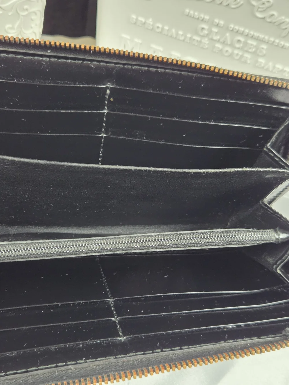 Gucci Black Signature GG Zip Around Wallet